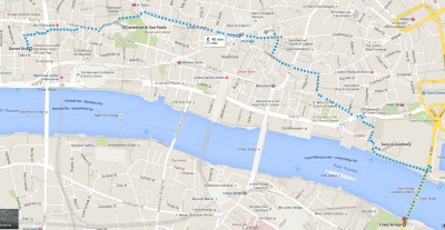 Londra da Dorset Rise a Tower Bridge.jpg