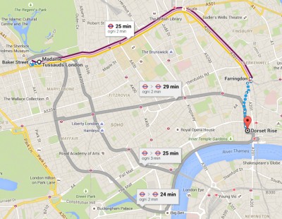 Londra da backer street a Farringdon.jpg