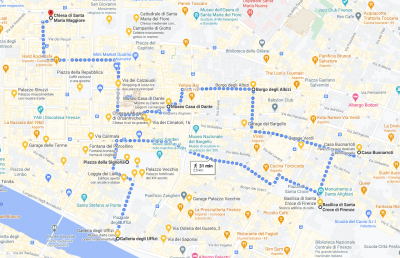 da Galleria degli uffizi a santa maria maggiore.png