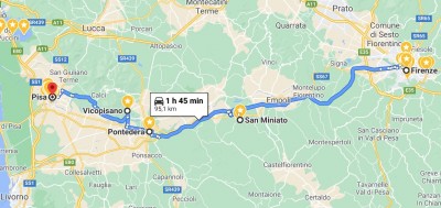Da Firenze a Pisa - Valdarno Inferiore.jpg